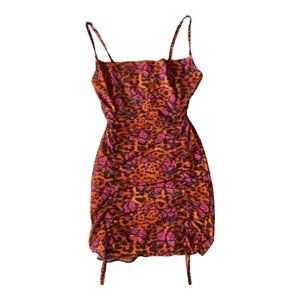 PrettyLittleThing Butterfly Animal Print Dress